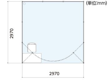 1ブース 間取り図