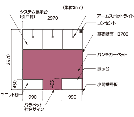 ディスプレイプラン プレミアムB 間取り図