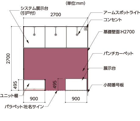 ディスプレイプラン プレミアムB 間取り図