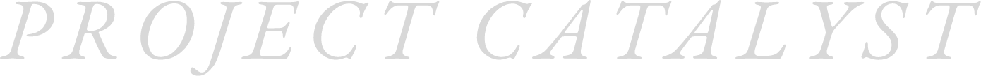 変化を加速させる「PROJECT CATALYST」のロゴタイトル